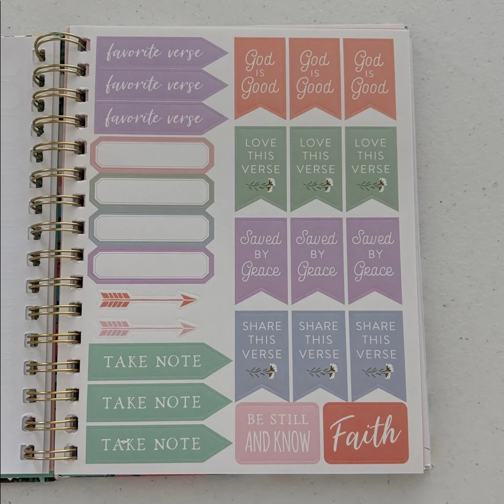Deluxe Prayer Journal Spiral Bound with Stickers and Journaling Pages